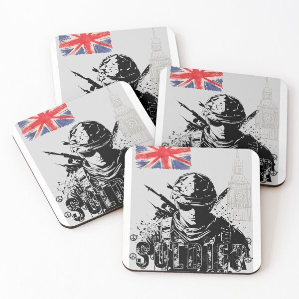 Item preview, British soldier with flag designed and sold by Mystic Wild Studio.