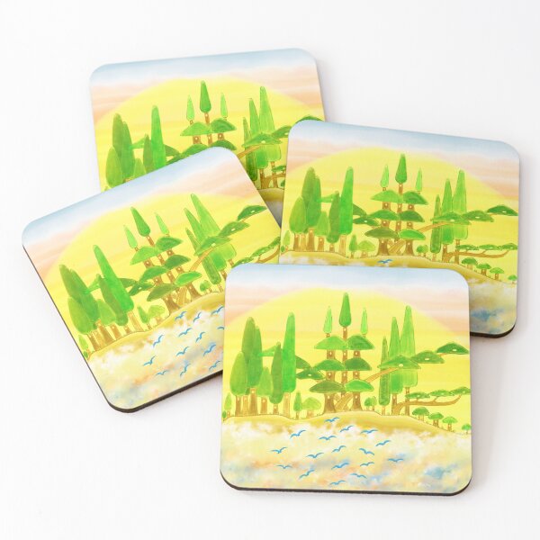 Item preview, Tree castle village and the sea of clouds designed and sold by greenPQBstudio.