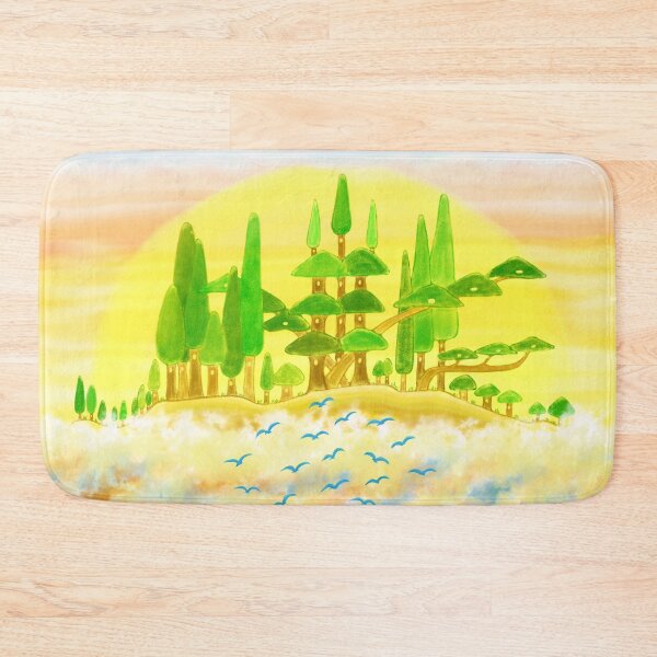Item preview, Tree castle village and the sea of clouds designed and sold by greenPQBstudio.