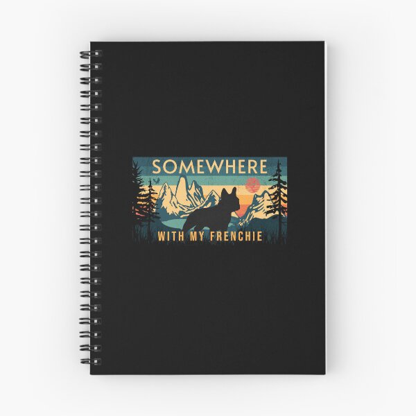 Item preview, Somewhere With My Frenchie Vintage Hiking Camping Gift designed and sold by Guarddogdrive.
