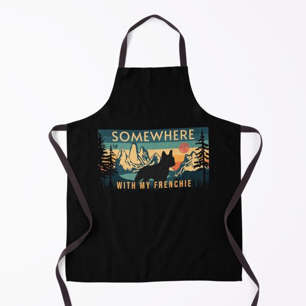 Item preview, Somewhere With My Frenchie Vintage Hiking Camping Gift designed and sold by Guarddogdrive.