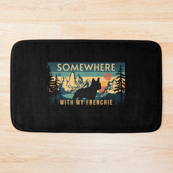 Item preview, Somewhere With My Frenchie Vintage Hiking Camping Gift designed and sold by Guarddogdrive.