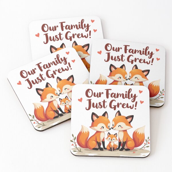 Item preview, Our Family Just Grew | Heartwarming Family Addition Design | New Baby Announcement Art | Loving Family Typography | Celebrating Parenthood designed and sold by PaintedPixels01.