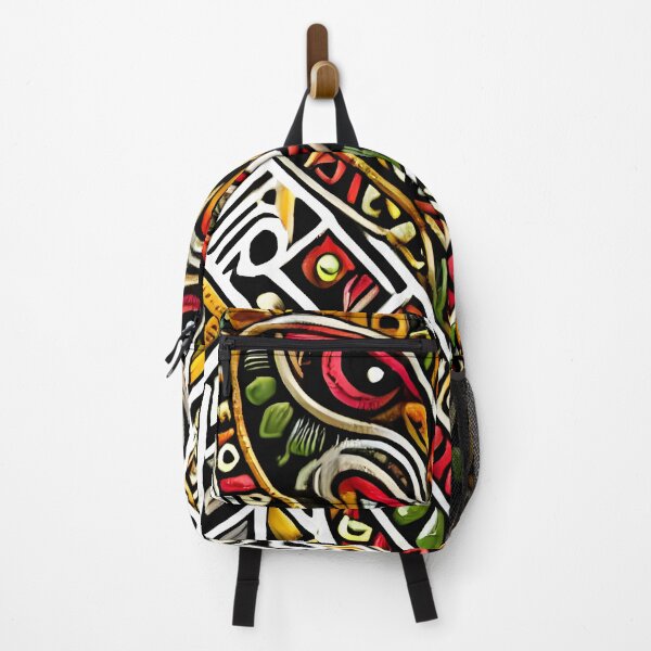 Item preview, Tribal Mask Art - Vibrant Ethnic Pattern Design designed and sold by DrawHandArt.