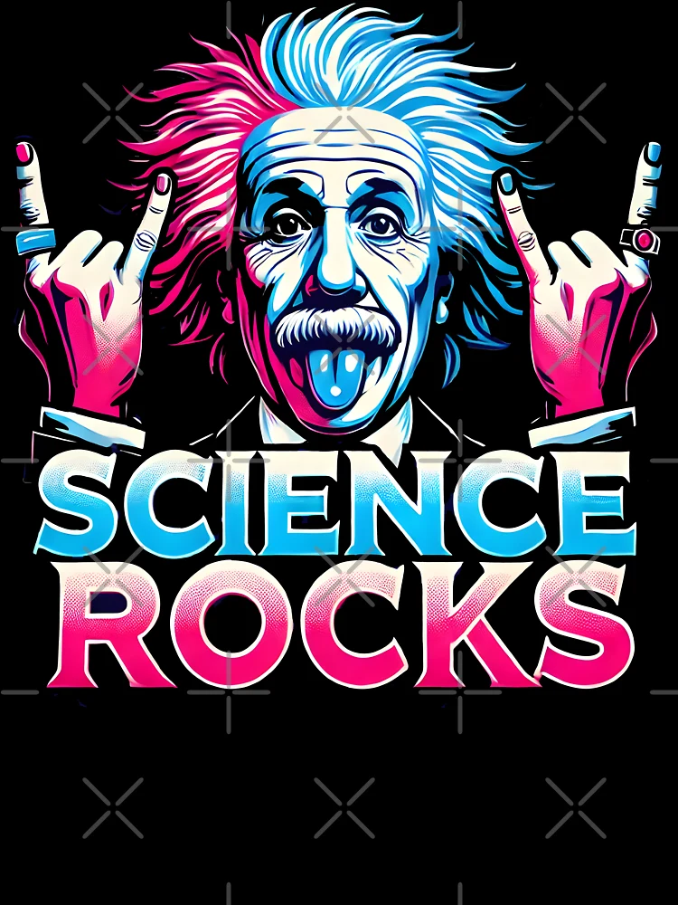 Thumbnail 7 of 7, Oversized T-Shirt, Science Rocks - Einstein Rocking Design designed and sold by DrawHandArt.