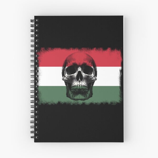 Item preview, HUNGARY SKULL FLAG NATION RAREART COUNTRY HALLOWEEN #ogirdor designed and sold by ogirdorgraphics.