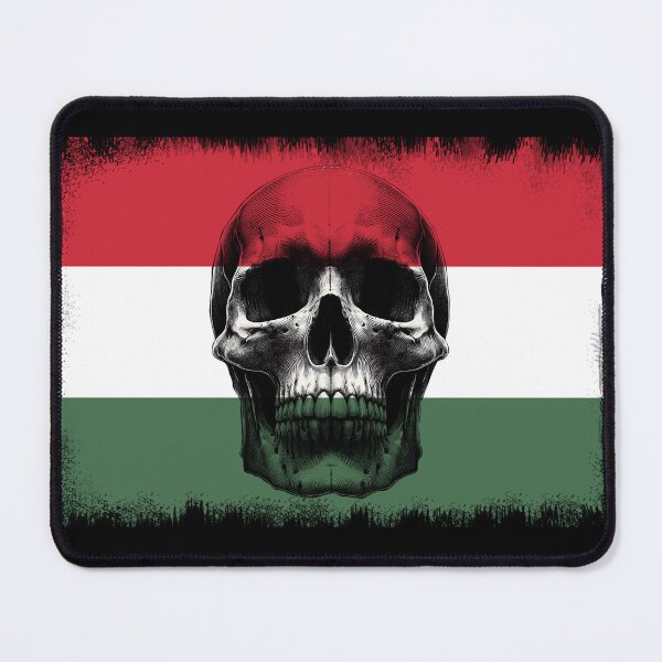 Item preview, HUNGARY SKULL FLAG NATION RAREART COUNTRY HALLOWEEN #ogirdor designed and sold by ogirdorgraphics.