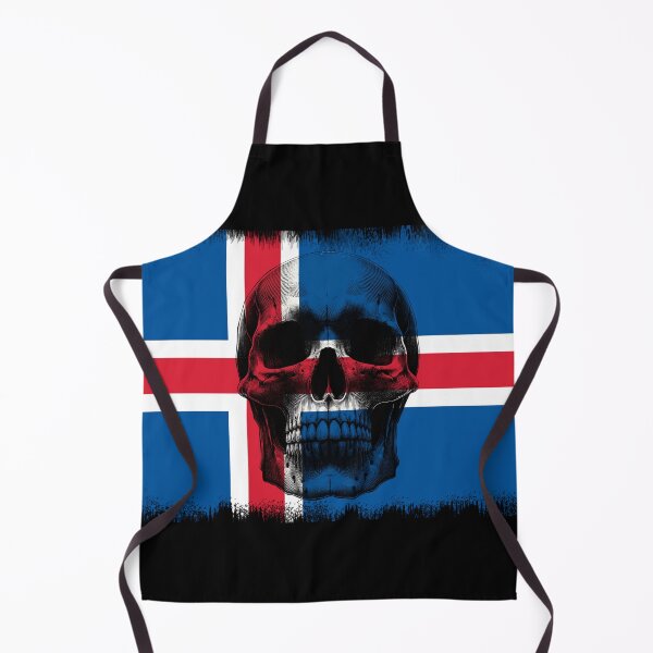 Item preview, ICELAND SKULL FLAG NATION RAREART COUNTRY HALLOWEEN #ogirdor designed and sold by ogirdorgraphics.