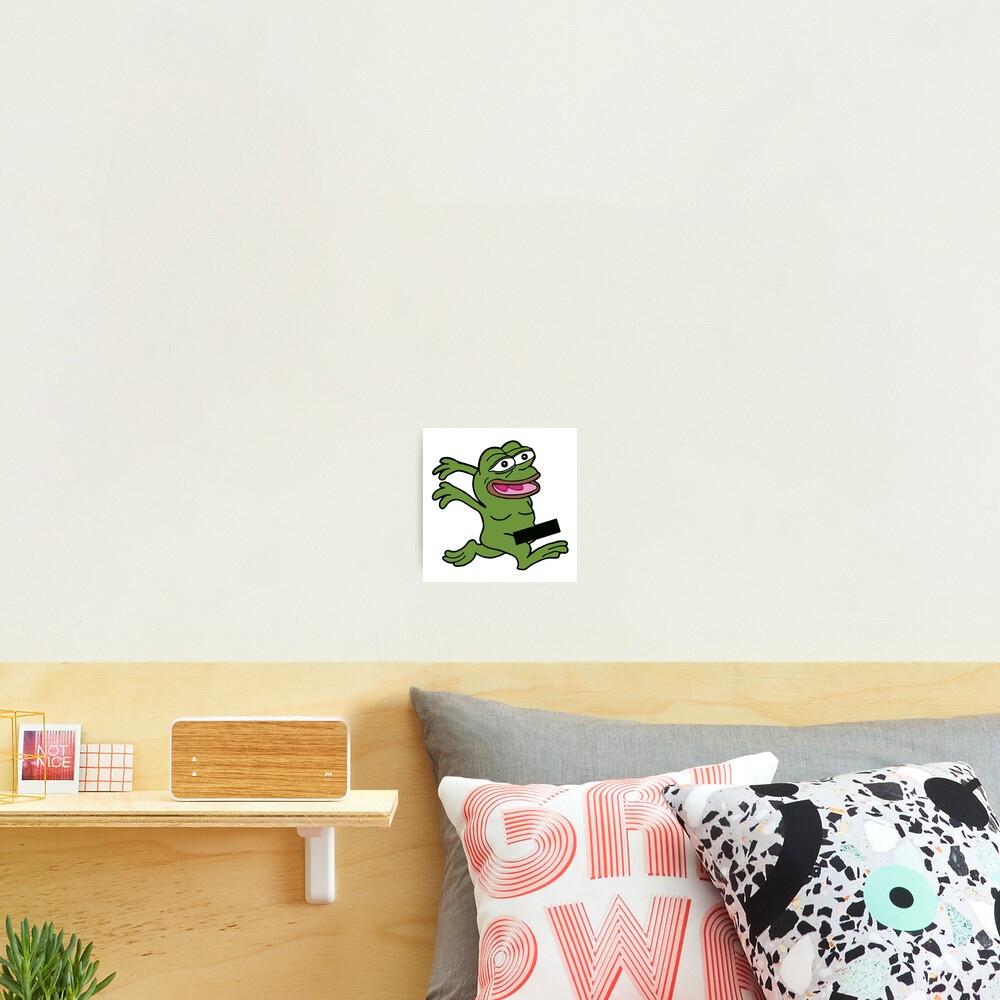 Pepethefrog Smiling Naked Streaking Memes With Censored Zone Memes War Rare Pepe Frog Anime Hd High Quality Online Store Photographic Print By Iresist Redbubble