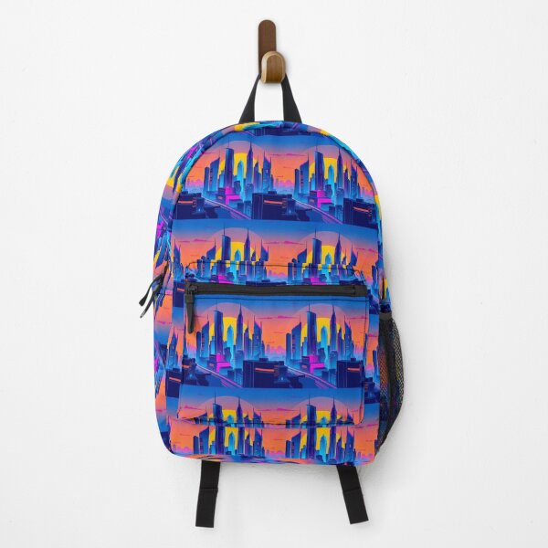 Item preview, Neon Dreams Urban City Art Metropolis Colorful designed and sold by ART ATTACK ZONE.