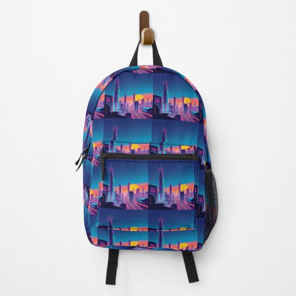 Item preview, Neon Sunset Urban Nights City Art Metropolis Colorful designed and sold by ART ATTACK ZONE.
