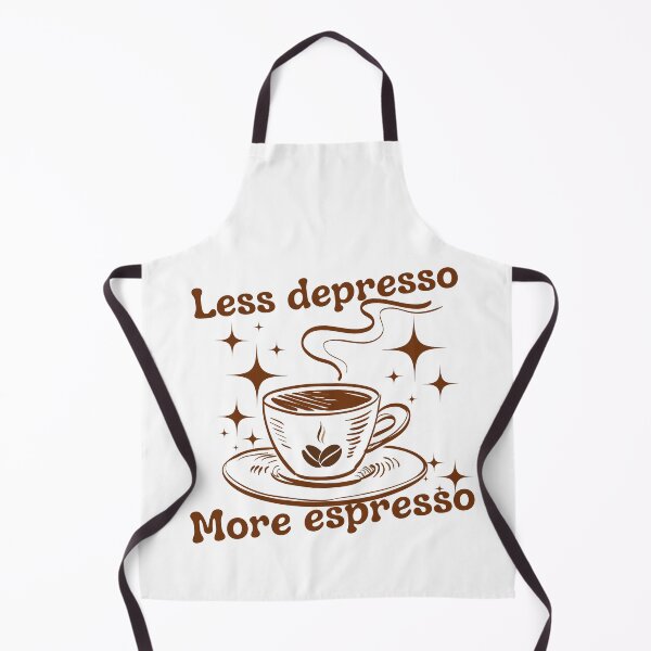 Item preview, Less Depresso More Espresso Funny Coffee Design designed and sold by Azrou shop.