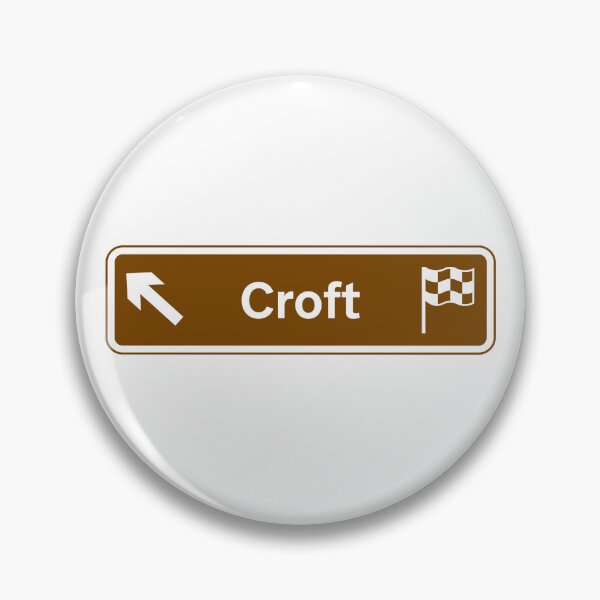 Item preview, Croft Circuit UK Style Road Sign designed and sold by Dougie Middleton.