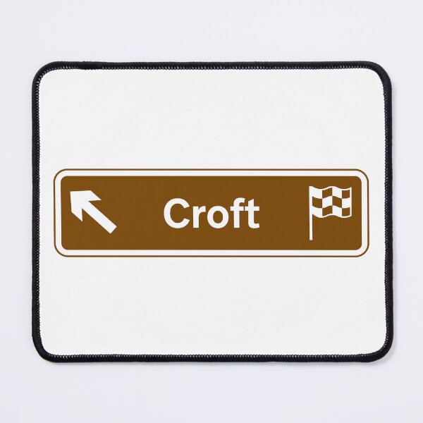 Item preview, Croft Circuit UK Style Road Sign designed and sold by Dougie Middleton.