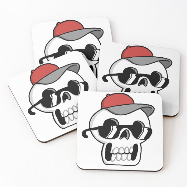 Item preview, Cool Skull with Hat and Sunglasses designed and sold by squigglypaw.