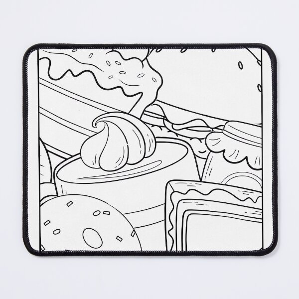 Item preview, Yummy Food Coloring Page Pattern  designed and sold by DavidColoring.