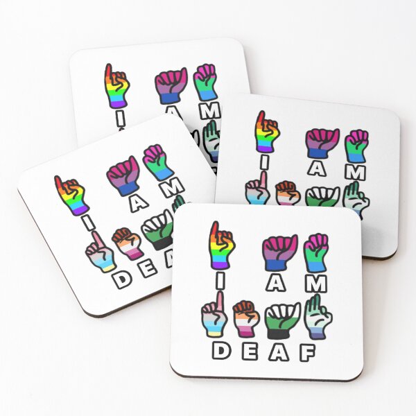 Item preview, I am deaf sign designed and sold by Artistkhg.
