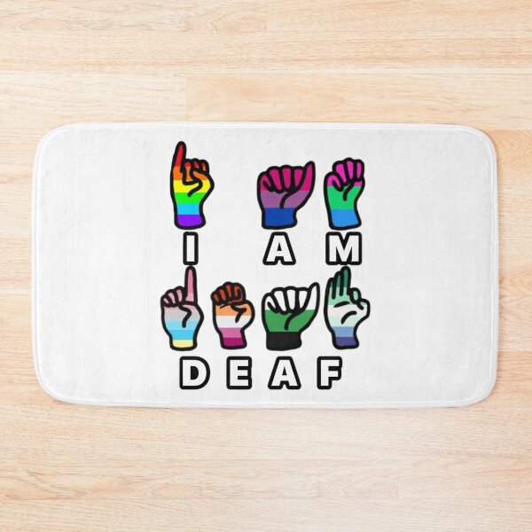 Item preview, I am deaf sign designed and sold by Artistkhg.