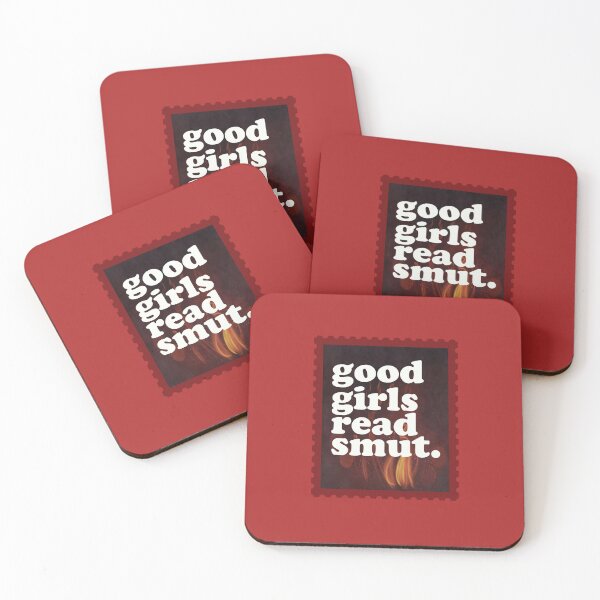 Item preview, Good Girls Read Smut Stamps for Booklovers Red Bookish designed and sold by StickyBook.