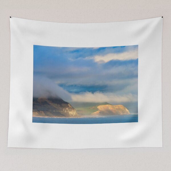 Item preview, Spring Sunset with Rolling Fog over the Jurassic Coastline in Dorset designed and sold by Dorset Girl.