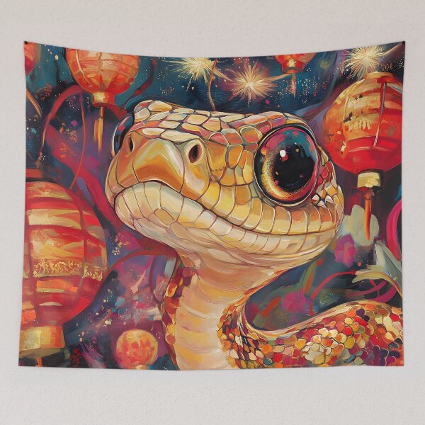 Item preview, Radiant Wisdom Wood Snake designed and sold by AI-Only Creations.