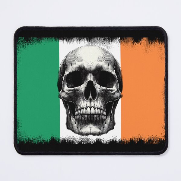 Item preview, IRELAND SKULL FLAG NATION RAREART COUNTRY HALLOWEEN #ogirdor designed and sold by ogirdorgraphics.