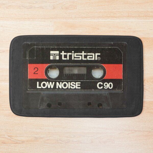 Item preview, cassette, tapedeck, Tristar Low Noise, Black and red design designed and sold by Unfound Gem.