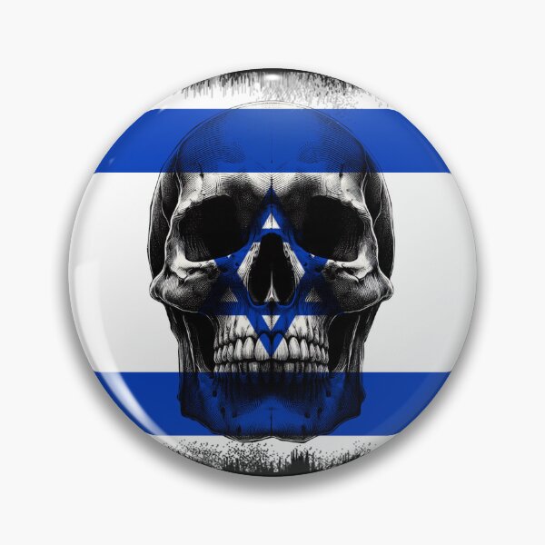 Item preview, ISRAEL SKULL FLAG NATION RAREART COUNTRY HALLOWEEN #ogirdor designed and sold by ogirdorgraphics.