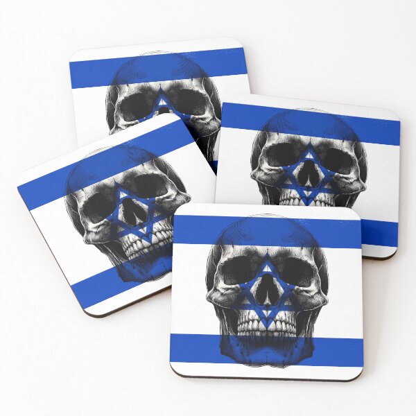 Item preview, ISRAEL SKULL FLAG NATION RAREART COUNTRY HALLOWEEN #ogirdor designed and sold by ogirdorgraphics.
