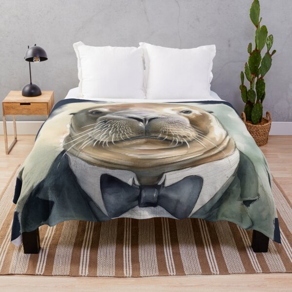 Item preview, Gentleman Seal in Bow Tie, Anthropomorphic Seal Portrait designed and sold by MoonFoxDesign.