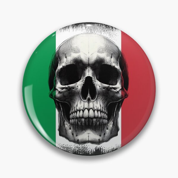 Item preview, ITALY SKULL FLAG NATION RAREART COUNTRY HALLOWEEN #ogirdor designed and sold by ogirdorgraphics.