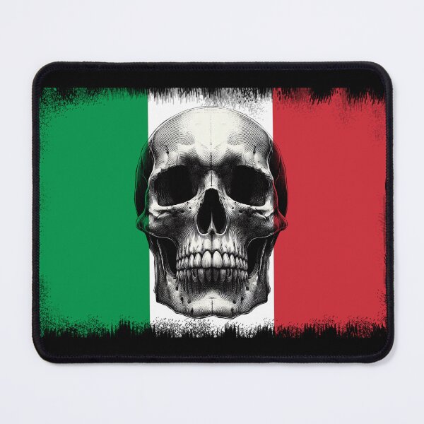 Item preview, ITALY SKULL FLAG NATION RAREART COUNTRY HALLOWEEN #ogirdor designed and sold by ogirdorgraphics.