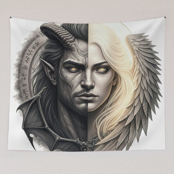 Item preview, Angel and Demon designed and sold by WebBoutique.