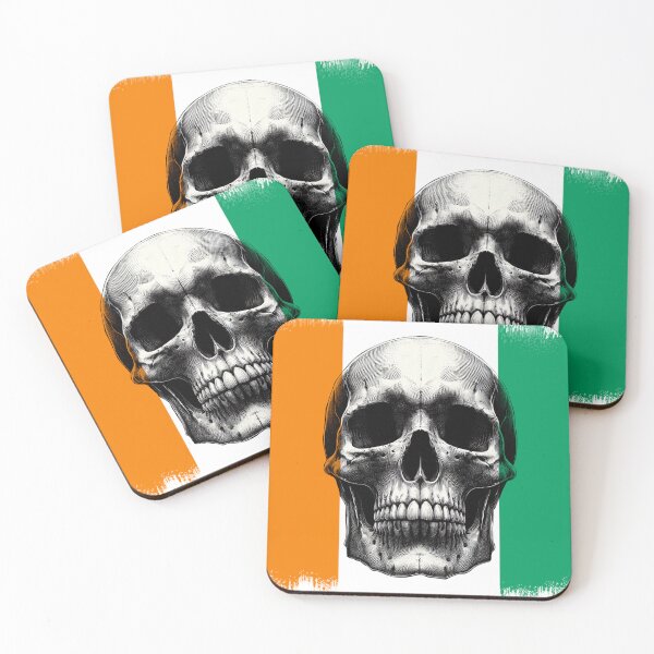 Item preview,  IVORY COAST SKULL FLAG NATION RAREART COUNTRY HALLOWEEN #ogirdor designed and sold by ogirdorgraphics.