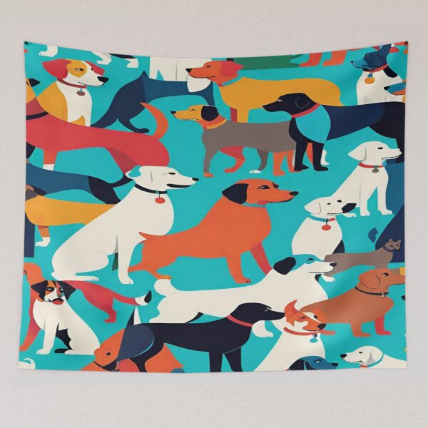 Item preview, Pattern cute dogs. designed and sold by DaliaSabryTee.