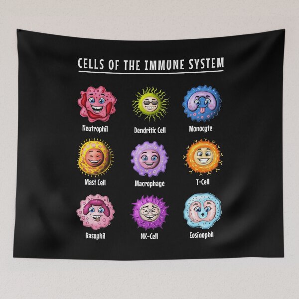 Item preview, Biology Immune System Cells designed and sold by underheaven.