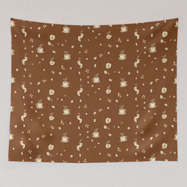 Item preview, Wallpaper Tea Coffee Time Patterns Design Art Floral designed and sold by ART ATTACK ZONE.