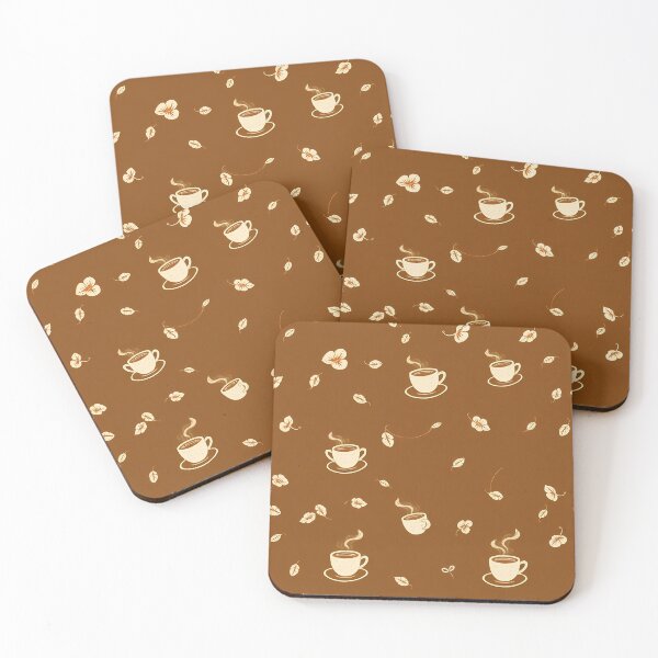 Item preview, Background Tea Coffee Time Patterns Design Art Floral designed and sold by ART ATTACK ZONE.