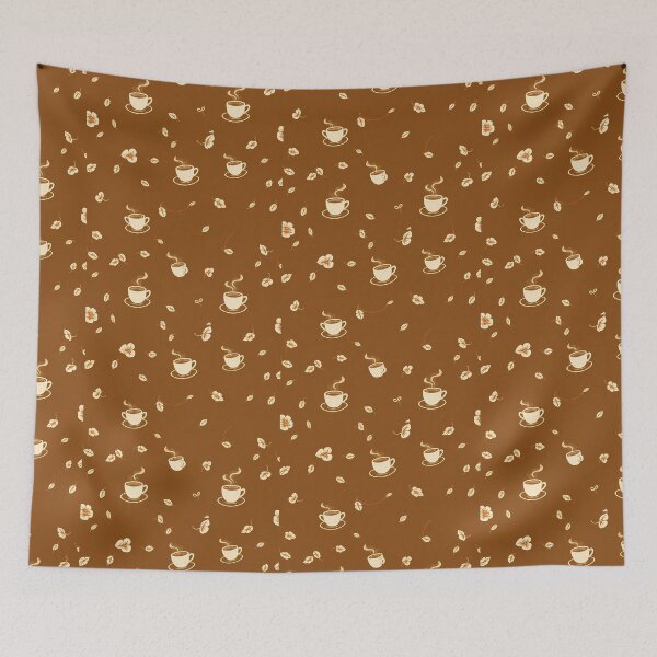 Item preview, Background Tea Coffee Time Patterns Design Art Floral designed and sold by ART ATTACK ZONE.