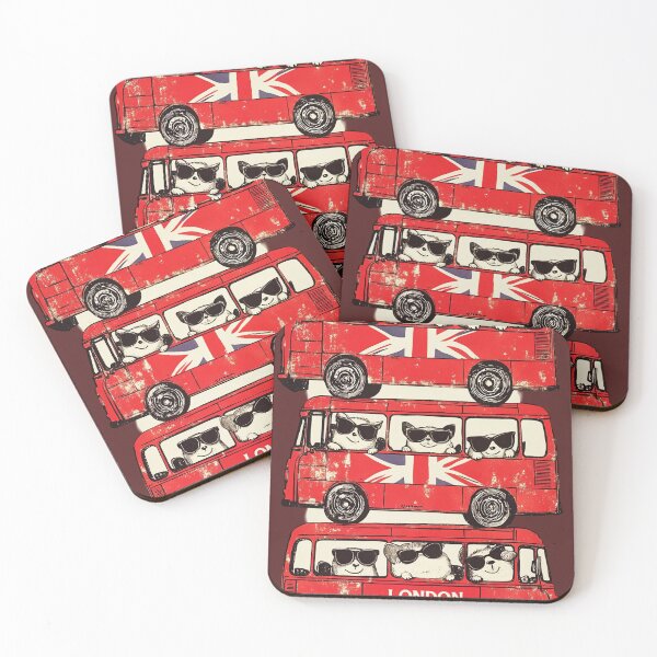 Item preview, London Bus Cool Cats 2 designed and sold by uncledougie.
