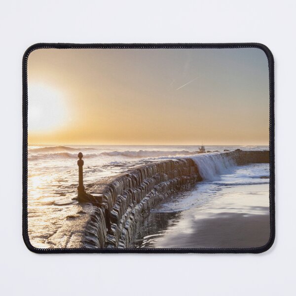 Item preview, Sunrise Over Coastal Breakwater at Cullercoats  designed and sold by David Patterson.