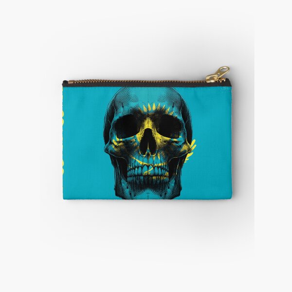 Item preview, KAZAKHSTAN SKULL FLAG NATION RAREART COUNTRY HALLOWEEN #ogirdor designed and sold by ogirdorgraphics.