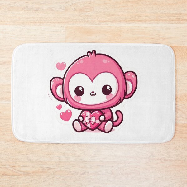 Item preview, Lovely Valentine Pink Monkey designed and sold by ArtistEmbrace.