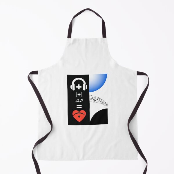 Item preview, "Music and Love: Headphones Plus Notes Equals Heartbeat Design" designed and sold by IINSPIRA.