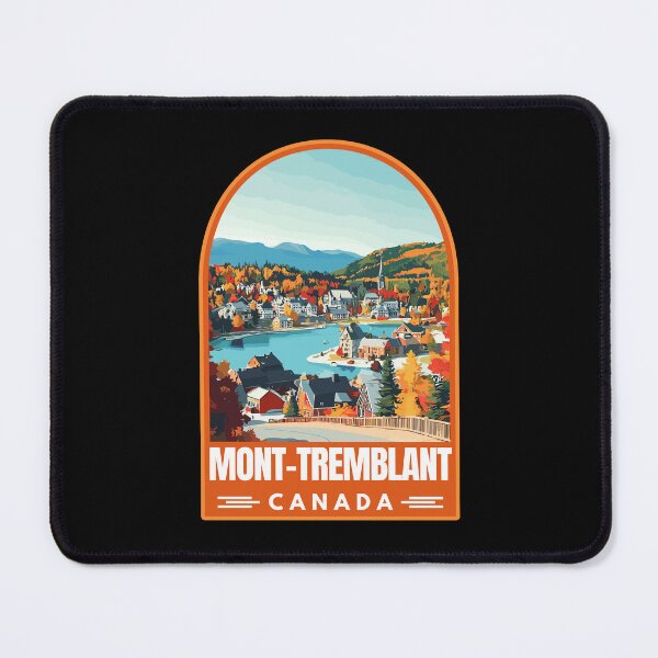 Item preview, Mont-Tremblant in Quebec Canada Vintage Vector Travel Art Emblem designed and sold by MaateoDesign.