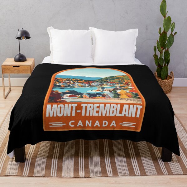 Item preview, Mont-Tremblant in Quebec Canada Vintage Vector Travel Art Emblem designed and sold by MaateoDesign.