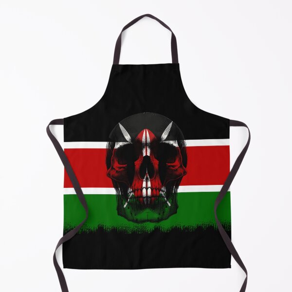 Item preview, KENYA SKULL FLAG NATION RAREART COUNTRY HALLOWEEN #ogirdor designed and sold by ogirdorgraphics.