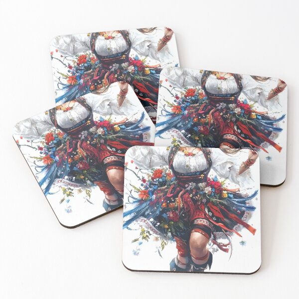 Item preview, folklore Poland dancer artwork dejco.art domin designed and sold by dejco.art.