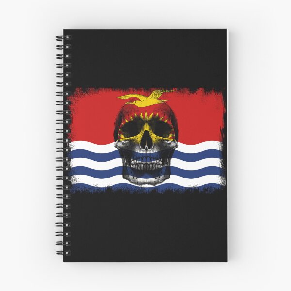 Item preview, KIRIBATI SKULL FLAG NATION RAREART COUNTRY HALLOWEEN #ogirdor designed and sold by ogirdorgraphics.
