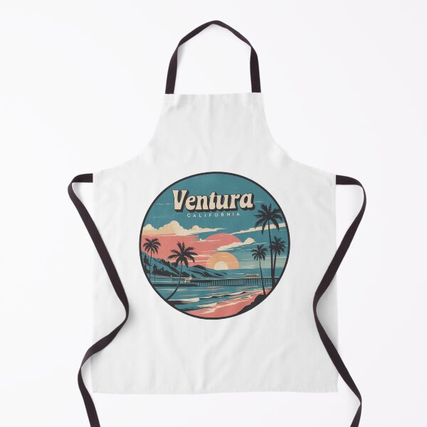 Item preview, Ventura, California - Vintage Beach Design with Sunset and Palm Trees designed and sold by CircinusStore.